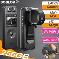 Boblov กล้องวิดีโอติดรถยนต์ A27 body wifi Cameraพกพาได้2K กล้องจิ๋วแอ็กชัน WiFi 1.4นิ้วพร้อมเครื่องต