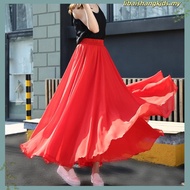 Chiffon skirt kain sarung labuh muslimah kain kembang perempuan white skirt putih maxi skirt long sk