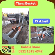 Eksklusif tiang basket ring per 2 dunk 105 x 180 cm akrilik 15 mm