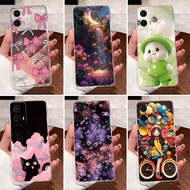 For Motorola Moto G85 5G Casing Moto G84 Soft Cover Cute Rabbit Funny Cartoon Clear Silicone Phone C