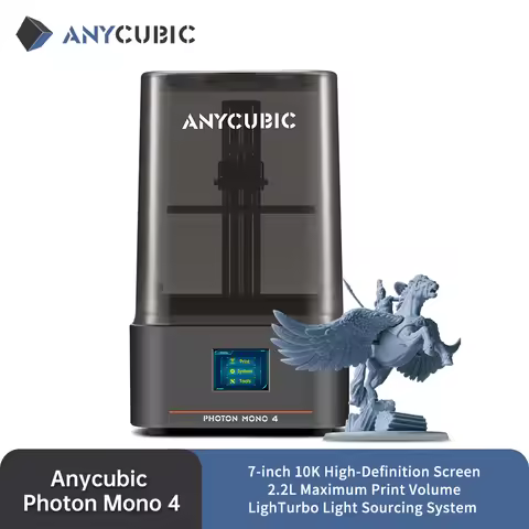 ANYCUBIC Photon Mono 4 AE Version LCD UV Resin 3D Printer High-Speed 3D Printing 7" 10K high-definit