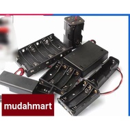 1 / 2 / 3 / 4 Slots 3.7V Battery Holder Casing with Wire  battery box