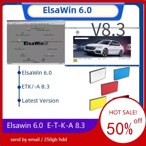 2023 Hot ELSAWIN 6.0 E T/ K 8 .3 Newest for A-udi for V-W Auto Repair Software Vehicles Electronic P