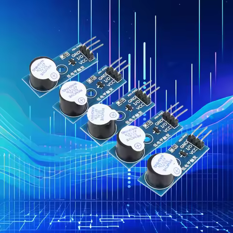 5PCS Active Buzzer Low Level Modules 3.3V-5V Buzzer Alarm Beeper Module 3 Pin Buzzer Alarm Module El
