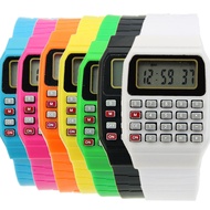 RR` love*Fad Children Silicone Date Multi-Purpose Kids Electronic Calculator Wrist Watch
