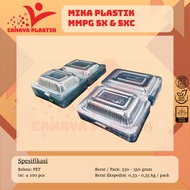 MMPG 5X Plastic Mica | 5XC 100pcs | Mika Cake Food Size 5X | 5XC 100pcs Food Container Food Storage 
