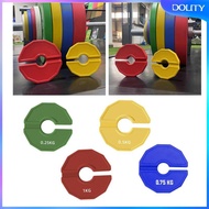 [dolity] Rubber Fraction Plate Change Weight Plate 0.25/0.5/0.75/1 Kg Dumbbell Weights for Beginners
