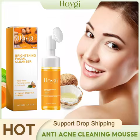 Turmeric Cleanser Anti Acne Oil Control Blackhead Remover Skin Cleansing Brightening Rejuvenation Fa