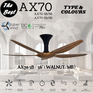 ALPHA AX70 3B 56 INCHES | AX70 5B 56 INCHES DC Motor Ceiling Fan (8 Speed Remote)