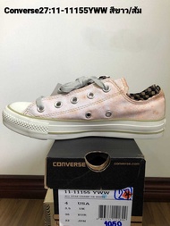 รองเท้า Converse all star รุ่น Converse27:11-11155YWW สีขาว/ส้ม งานแท้100% โปรโมชั่น ลดราคา 30%