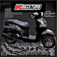 Decal Sticker Striping Variation Transparent Uv Fazzio Api Fazzio Justin Bieber Fazzio JB Yamaha Faz
