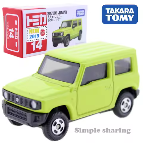 Takara Tomy Tomica No.14 Suzuki Jimny Scale 1:57 Green Car Motors Vehicle Diecast Metal Model New Ki