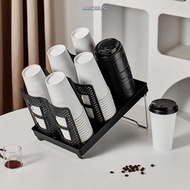 NARCISSUS13A0E Disposable Cup Storage Holder, Plastic Adjustable Foldable Paper Cup Holder, Portable