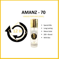 PERFUME AMANZ LONG LASTING 35ML (AMANZ 70) (HIGH QUALITY PERFUME) PARFUM UNISEX MINYAK WANGI GRED PA