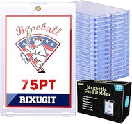 20-Pack One Touch Magnetic Card-Holder - 75pt Card Magnetic Case, Magnet Card Holder for Baseball, F