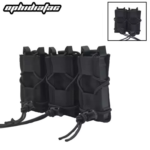 Molle Pistol Mag Pouch Double/Triple Stack Magazine for 9mm/.40 Calibers 45acp S&W M&P, Sig 226/229,