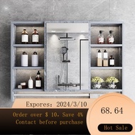 superior productsBathroom Dressing Mirror Cabinet Wall-Mounted Washstand Toilet Mirror Storage All-in-One Cabinet Bathro