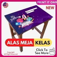 Alas Meja Sekolah Kelas 30 Design Meja Murid Set Keceriaan Kelas Back To School Table Wrap Decoratio