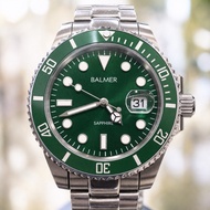 Balmer 7918-G Men Watch 42mm Stainless Steel Sapphire Crystal Quartz 50M Waterproof Luxury Green Dia