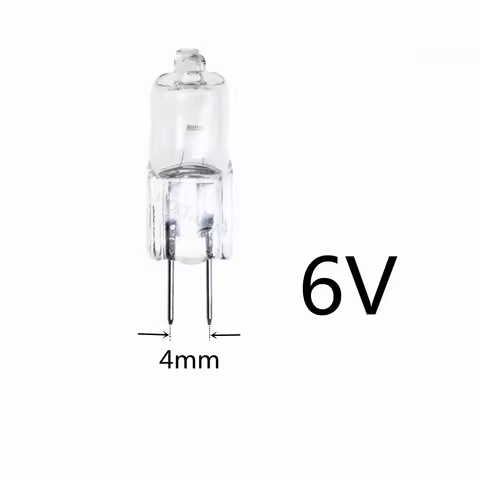 5PCS Microscope light bulb G4 6V 20W G4 6V 35W Instrument light G4 6V 10W 6V G4 15W G4 6V 30W G4 25W