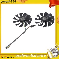 [yueywh524]New 1 Pair Graphics Card Fan 85Mm Ha9010H12F-Z 4Pin Cooler Fan Replacement For  Gtx 1060 