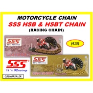 (415) SSS GOLD & GOLD GOLD & BLACK MOTORCYCLE CHAIN / SSS RACING CHAIN / MOTOR RANTAI / SSS HSB HSBT