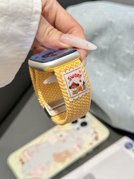 สายนาฬิกาผ้าปักไนลอนระบายอากาศดีแม่เหล็ก S10 Apple Watch Iwatch11 สายนาฬิกาแบบทอระบายอากาศได้ดีสำหรั