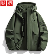 UNIQLO Outdoor Jacket Men's Women's Thin Windproof Waterproof Jacket Fashion Casual Hooded Jacket