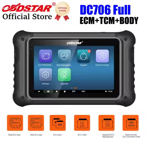 OBDSTAR DC706 ECU Tool Different Versions for ECM /TCM/ BODY/Clone by OBD or BENCH for Car and Motor