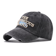 Pure Cotton Baseball Cap Washed Letter Iceland Embroidered Sports Baseball Cap Foreign Trade Unique 