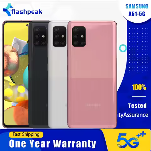 Original Samsung Galaxy A51 A516B A516U 5G Mobile Phone NFC 6GB+128GB 6.5'' 48MP+12MP+5MP+32MP Exyno
