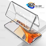 For Xiaomi 11T Pro Case 360° Magnetic Flip Protection Cover For Xiaomi11T Mi 11 T Mi11T 11TPro Double Sided Tempered Glass Coque