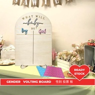 Gender Reveal Voting Poster Sticker Team Boy Team Girl Gender Reveal Box Gender Reveal Popper Baby S
