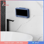 [Prettyia1] Waterproof Phone Box for Shower Universal, Case Hooks 360 Rotating Mount for Wall Mirror