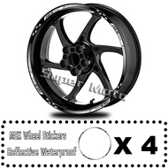 [tmft53] Motorcycle Reflective Wheel Hub Sticker Rim Decal Stripe Tape Waterproof Accessories For HO