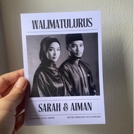 KAD KAHWIN A6 TEMA SURAT KHABAR | NEWS WEDDING | KAD JEMPUTAN