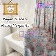 Kain Rayon Viscose Motif Margarita