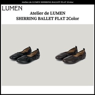 Atelier de LUMEN SHIRRING BALLET FLAT 2Color