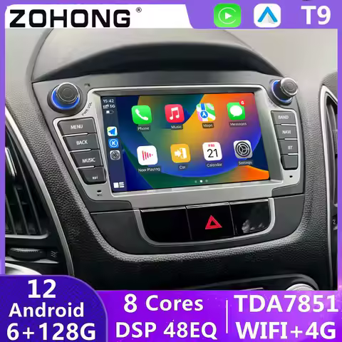 DSP Carplay Car Radio For Hyundai Tucson 2 LM IX35 2009-2015 Android Auto Multimedia Player Screen H