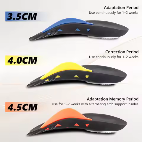 Adjustable Arch Correction Insoles, TPU Anti-slip Orthopedic Insoles for Flat Feet, 1 Pair，M/L