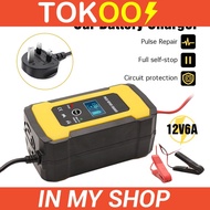 Charger 2V 6A Pulse Repair LCD Battery Charger Motorcycle Acidic Battery Charger Car Charger Car