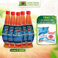 Combo 5 chai Nước Mắm Barona Đại Nhất 12 Độ Đạm - 750ml tặng 1 gói đường Biên Hòa 500gr, Bột ngọt 10