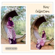 Baju Kurung Riau Batik Ammara Kurung Pahang Moden Songket Size S-3XL★X1120