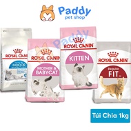 [Túi chiết 1kg] Hạt Mèo Royal Canin Indoor Kitten Fit Urinary Mother Baby Hairball Hair Skin British