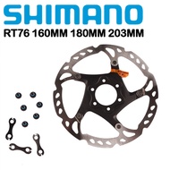 1ชิ้น Shimano SLX M7000 SM RT76จานใบพัดเบรคโรเตอร์6 Bolt 160Mm 180Mm 203Mm โรเตอร์ MTB ภูเขา Blke อุ