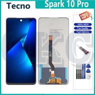 Original LCD For Tecno Spark 10 Pro KI7 LCD with Frame Display Touch Screen Digitizer Spark 10 10C L