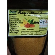 turmeric tea infused with herbal extracts like ginger, eucalyptus, lemon grass and many others