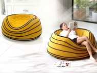 โซฟานั่งเล่นรุ่นBubble Bee ทรงกลม สีเหลืองสไตล์ ICONIC