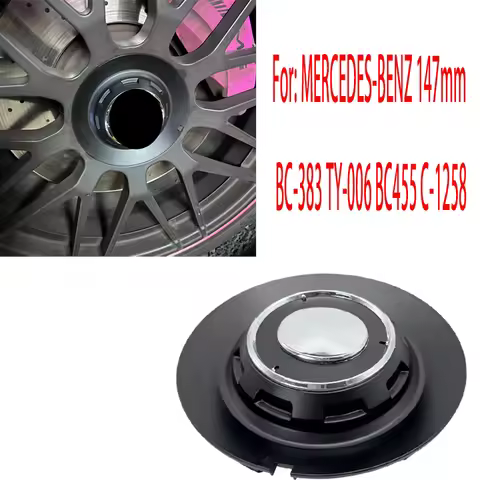 1PCS Black Wheel Center Hub Cover Cap BC-383 BC383 (Common to BC 455 C-1258 C-1258-LA5B and TY006 TY
