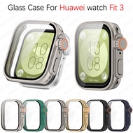 Screen Protector + Tempered Glass Case for Huawei Watch Fit 3 Case Frame As ultra2 Smart Watch Case 